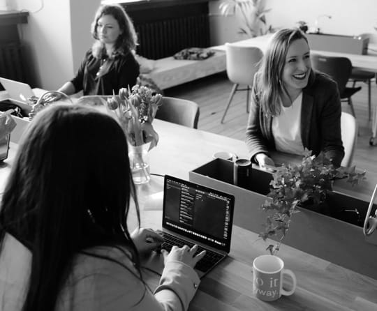 3 girls in the office